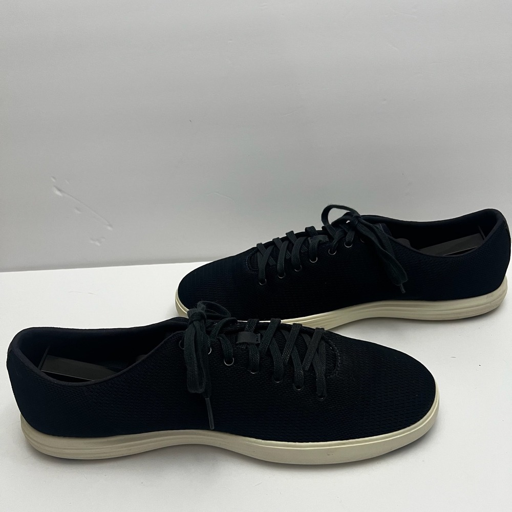 Cole Haan Grand OS Mens Sneakers Black Knit Lace Up Casual Shoes Size 10.5 M